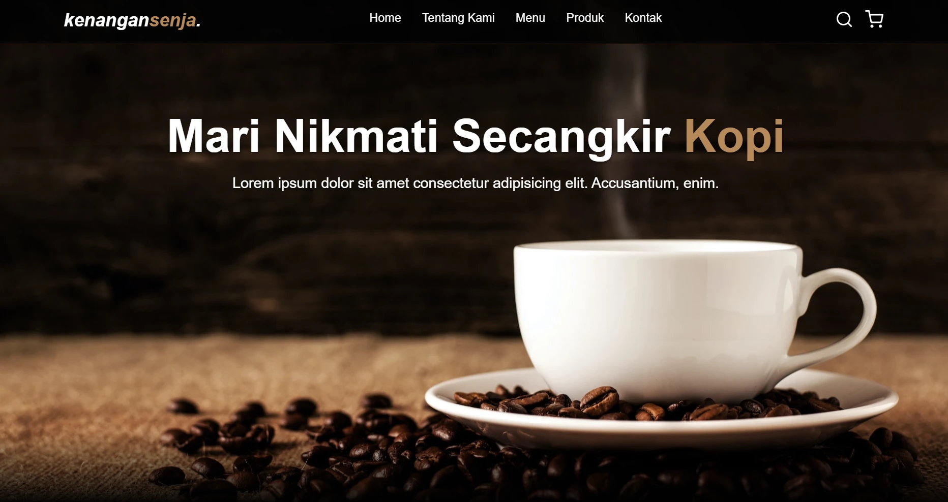 Portofolio Website Kopi Kenangan
